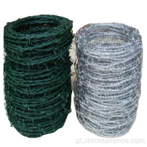 Hight Quality Silver Green Barbed Wire Fence